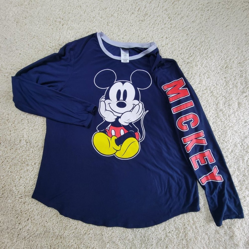 Disney Spirit Jersey XXL 19 Blue Mickey Mouse Jerry Leigh Women Juniors
